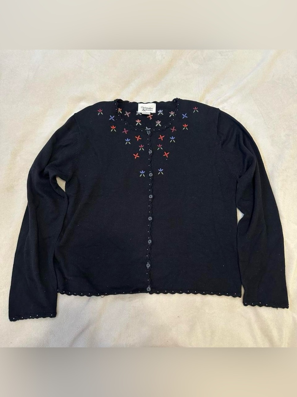 Christopher & Banks Black Vintage Cardigan